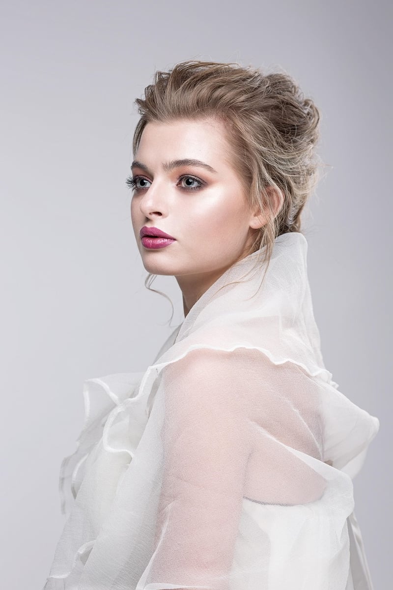 Woman in flowy outfit